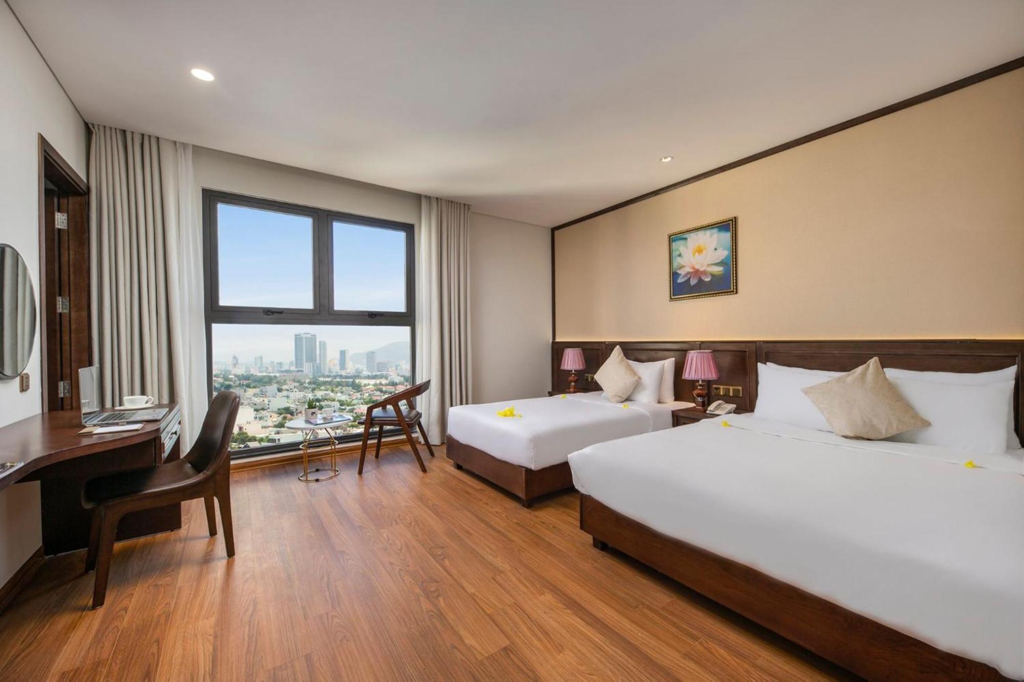 Golden Lotus Hotel Da Nang - Rooftop Bar Sea View Luaran gambar