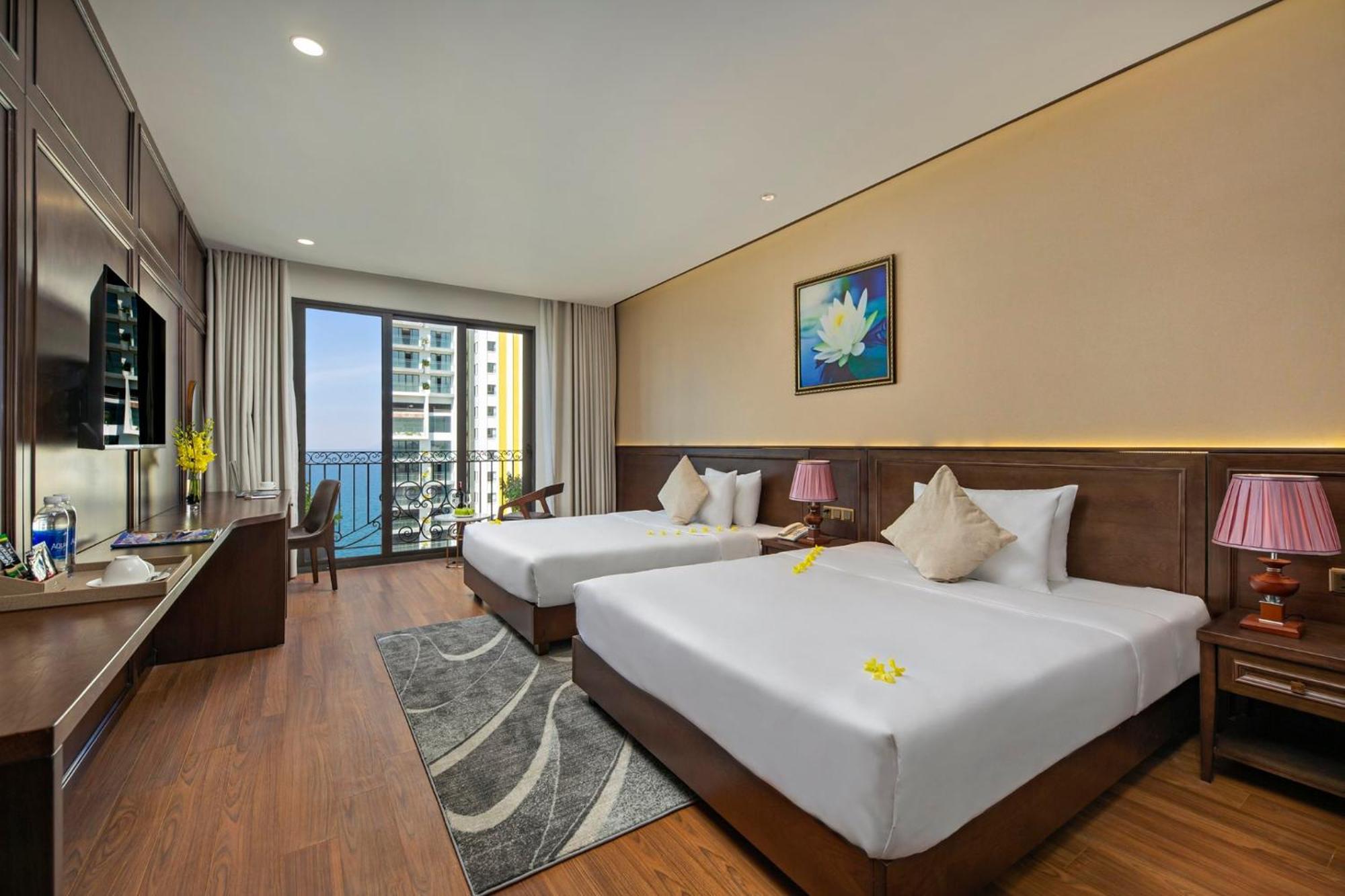 Golden Lotus Hotel Da Nang - Rooftop Bar Sea View Luaran gambar